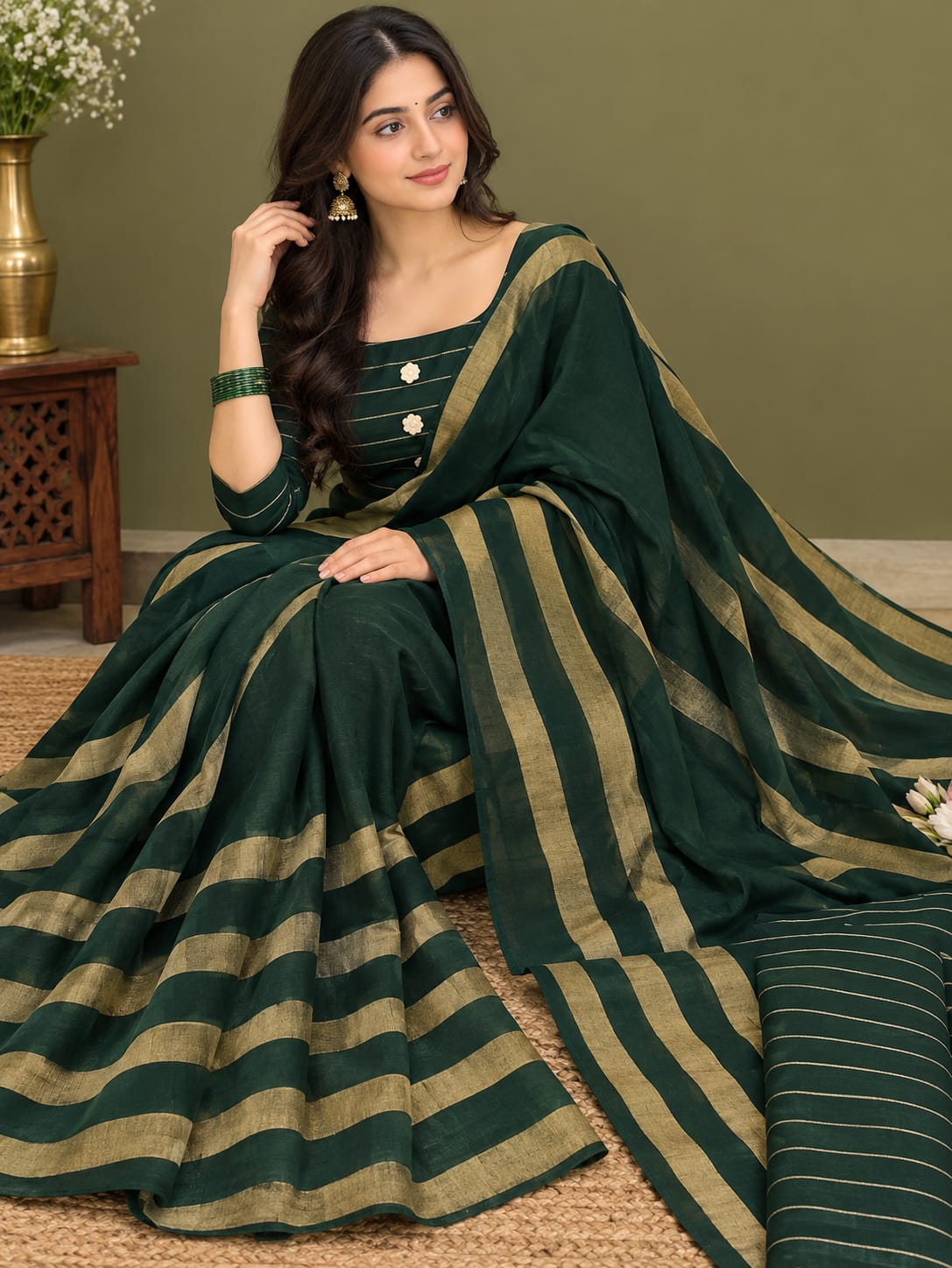 Khaadi Sussi 3 Piece Unstitched Suit with Velvet Strap Dupatta, Winter Collection ART-02 - Image 3